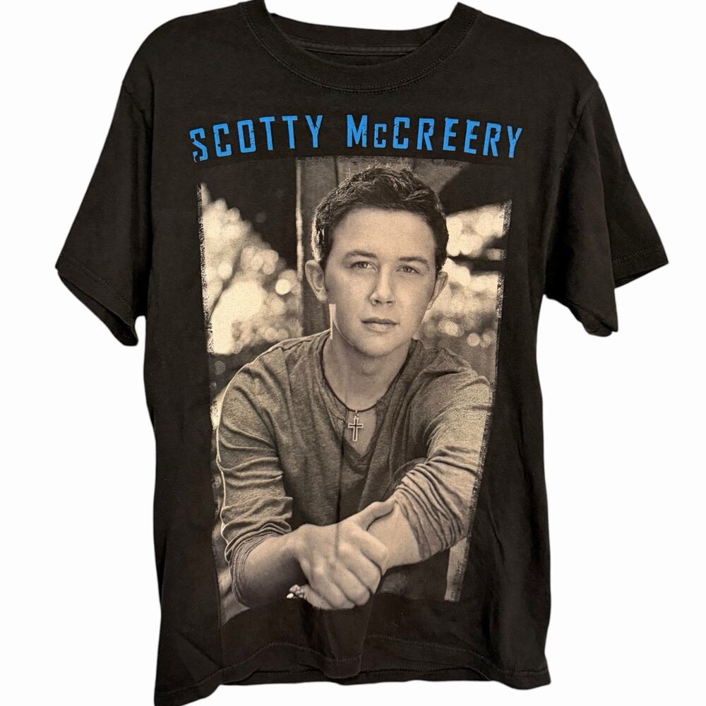 Hanes Scotty McCreery 2012 Tour T-Shirt Unisex Small Black Double Sided Casual